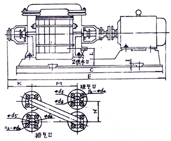 2SK-3P1、2SK-6P1、2SK-12P1、2SK-20P1、2SK-30P1外形及安装图 